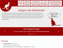 Tablet Screenshot of kaenguru.at